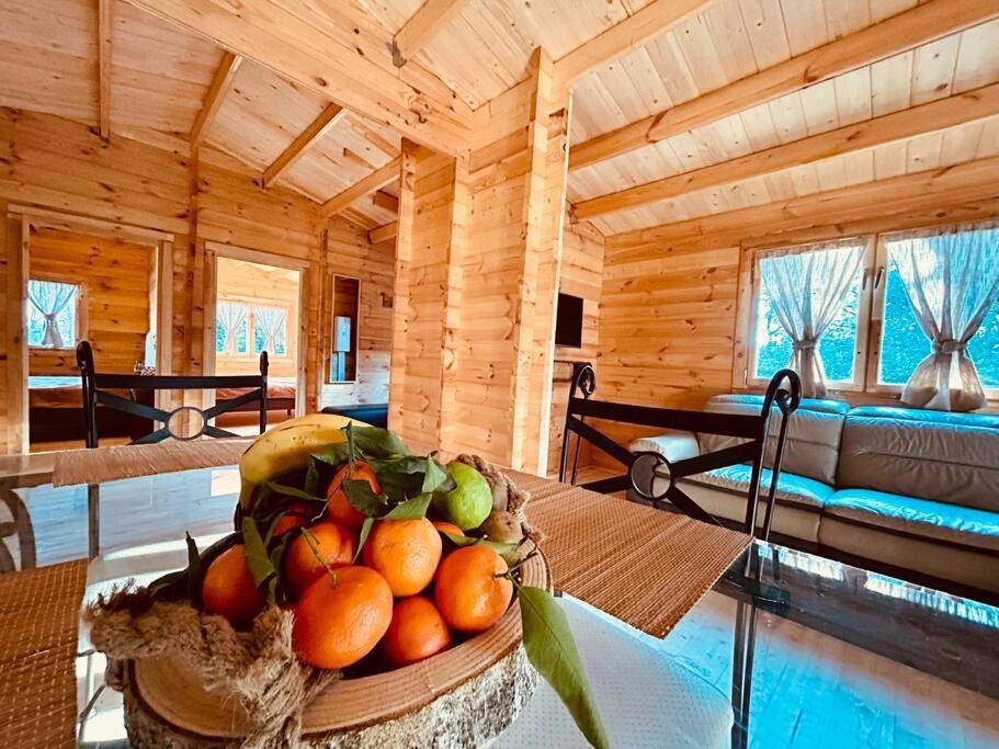 Chalet Bois Jacuzzi Bessan Exteriör bild